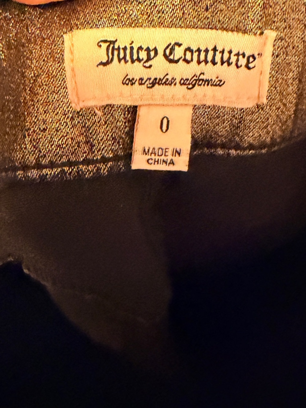 Juicy Couture Metallic Pants Jeans nwt - Picture 6 of 8
